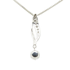 Pt900 プラチナ Pt850 プラチナ ダイヤ0.535ct ダイヤ0.10ct ペンダントネックレス レディース 【中古】