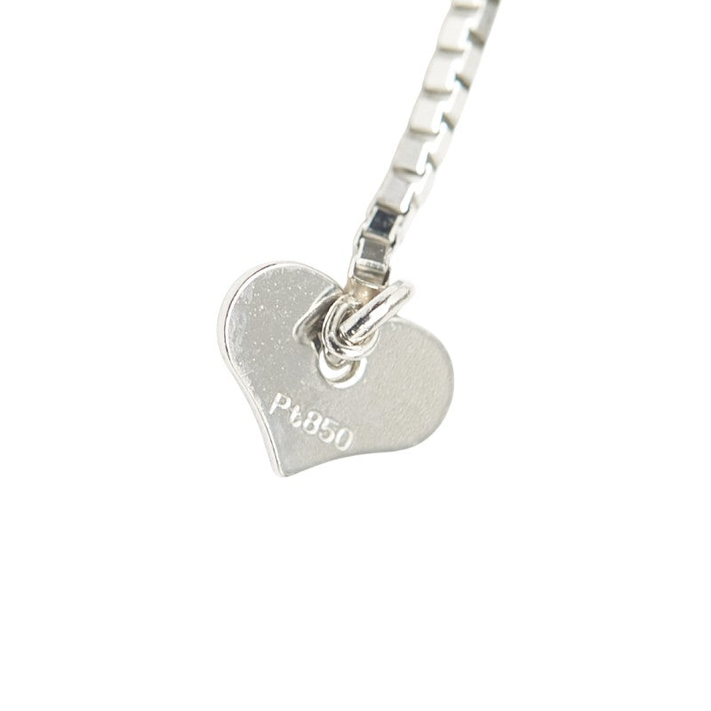 Pt900 プラチナ Pt850 プラチナ ダイヤ0.535ct ダイヤ0.10ct ペンダントネックレス レディース 【中古】