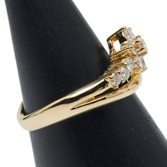 K18YG イエローゴールド ダイヤ0.50ct リング 指輪 レディース 11.5号 【中古】