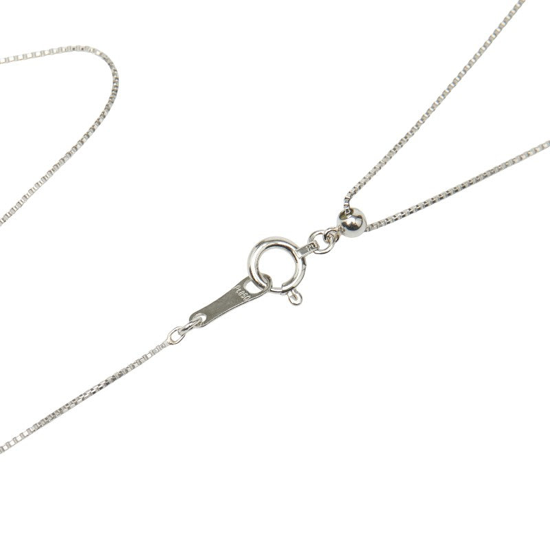 Pt900 プラチナ Pt850 プラチナ ダイヤ0.50ct 1P プチペンダントネックレス レディース 【中古】