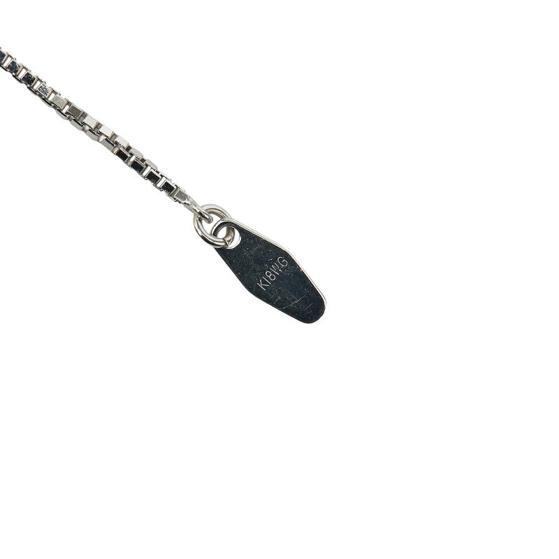 タサキ K18WG ホワイトゴールド マベパール約13.5mm ダイヤ0.08ct ペンダントネックレス レディース TASAKI 【中古】