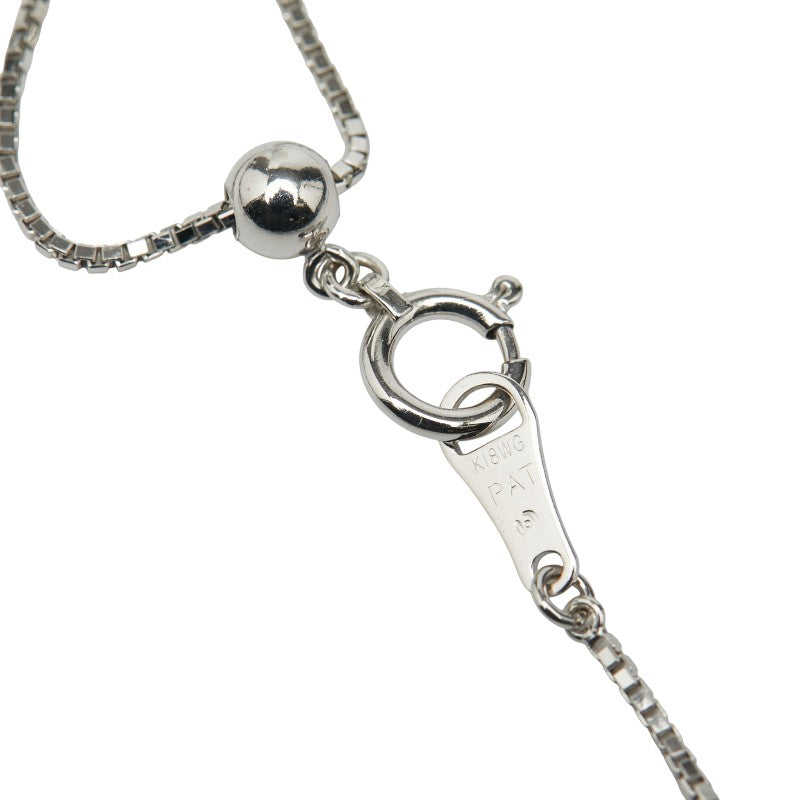 タサキ K18WG ホワイトゴールド マベパール約13.5mm ダイヤ0.08ct ペンダントネックレス レディース TASAKI 【中古】