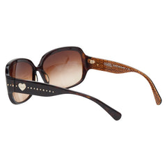 コーチ ミニシグネチャー ハート スタッズ サングラス HC8027 ブラウン プラスチック レディース COACH 【中古】