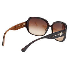 コーチ ミニシグネチャー ハート スタッズ サングラス HC8027 ブラウン プラスチック レディース COACH 【中古】