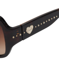 コーチ ミニシグネチャー ハート スタッズ サングラス HC8027 ブラウン プラスチック レディース COACH 【中古】