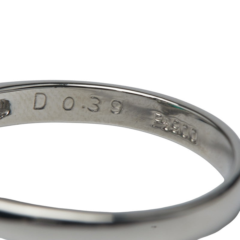 Pt900 プラチナ エメラルド1.12ct ダイヤ0.39ct リング 指輪 レディース 12号 【中古】