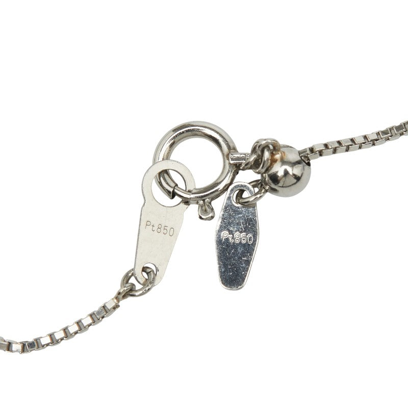 Pt900 プラチナ Pt850 プラチナ ダイヤ1.532ct ソリティア プチペンダントネックレス レディース 【中古】