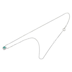Pt900 プラチナ Pt850 プラチナ エメラルド0.395ct ダイヤ0.13ct ペンダントネックレス レディース 【中古】