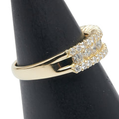 K18YG イエローゴールド ダイヤ1.00ct リング 指輪 レディース 12号 【中古】