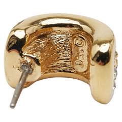 ディオール ラインストーン ピアス ゴールド メッキ レディース Dior 【中古】