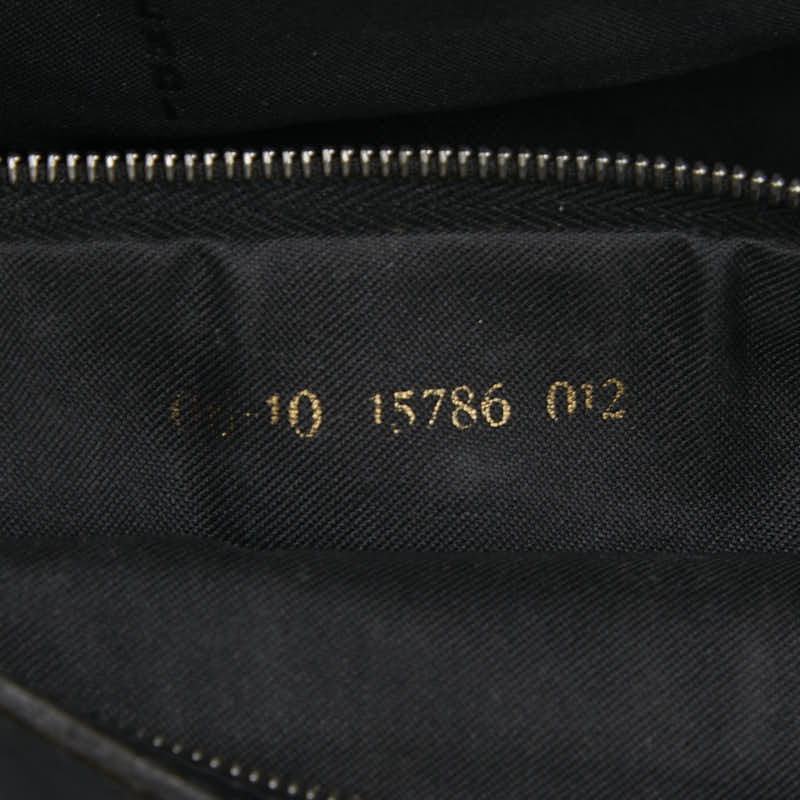 フェンディ ズッカ ハンドバッグ 15786 ブラック ナイロン レザー レディース FENDI 【中古】