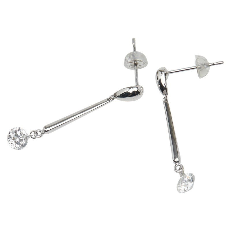 Pt900 プラチナ ダイヤ1.12ct ピアス レディース 【中古】