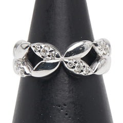 K18WG ホワイトゴールド ダイヤ0.18ct リング 指輪 レディース 11号 【中古】