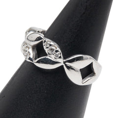 K18WG ホワイトゴールド ダイヤ0.18ct リング 指輪 レディース 11号 【中古】