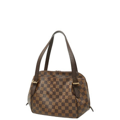 ルイ ヴィトン ダミエ ベレムMM ハンドバッグ N51174 ブラウン PVC レザー レディース LOUIS VUITTON 【中古】