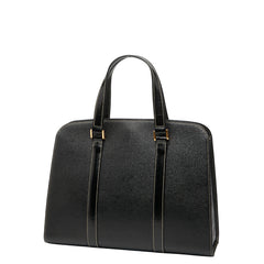 バーバリー ノバチェック ハンドバッグ ブラック レザー レディース BURBERRY 【中古】