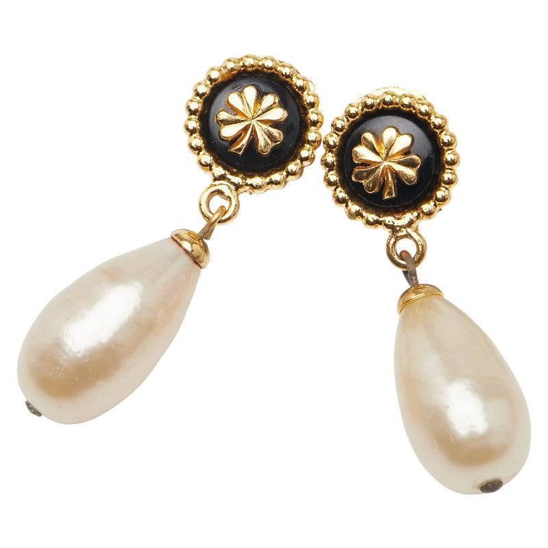 シャネル ココマーク パール イヤリング ゴールド メッキ レディース CHANEL 【中古】