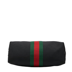 グッチ シェリーライン ハンドバッグ ショルダーバッグ 2WAY 630923 ブラック マルチカラー キャンバス レザー レディース GUCCI 【中古】