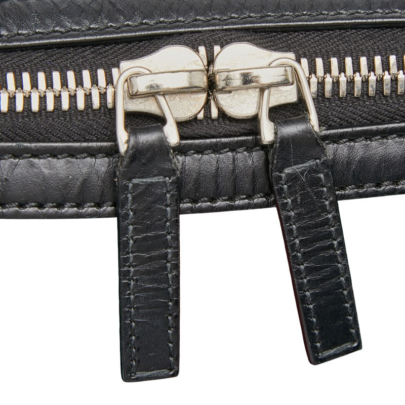 グッチ シェリーライン ハンドバッグ ショルダーバッグ 2WAY 630923 ブラック マルチカラー キャンバス レザー レディース GUCCI 【中古】