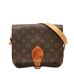 ルイ ヴィトン モノグラム カルトシェールMM 斜め掛け ショルダーバッグ M51253 ブラウン PVC レザー レディース LOUIS VUITTON 【中古】