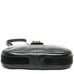グッチ オールドグッチ ショルダーバッグ ブラック レザー レディース GUCCI 【中古】