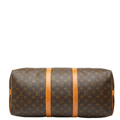 ルイ ヴィトン モノグラム キーポル バンドリエール50 ボストンバッグ ショルダーバッグ 2WAY M41416 ブラウン PVC レザー レディース LOUIS VUITTON 【中古】