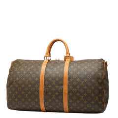 ルイ ヴィトン モノグラム キーポル バンドリエール 55 ボストンバッグ ショルダーバッグ 2WAY M41414 ブラウン PVC レザー レディース LOUIS VUITTON 【中古】