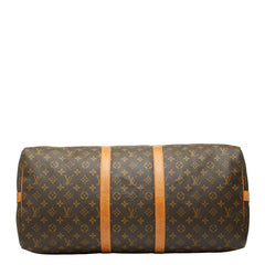 ルイ ヴィトン モノグラム キーポル バンドリエール 55 ボストンバッグ ショルダーバッグ 2WAY M41414 ブラウン PVC レザー レディース LOUIS VUITTON 【中古】