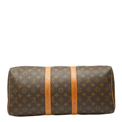 ルイ ヴィトン モノグラム キーポル45 ボストンバッグ M41428 ブラウン PVC レザー レディース LOUIS VUITTON 【中古】