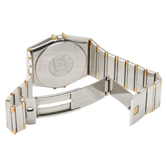 オメガ コンステレーション 腕時計 クオーツ ゴールド文字盤 ステンレススチール イエローゴールド レディース OMEGA 【中古】