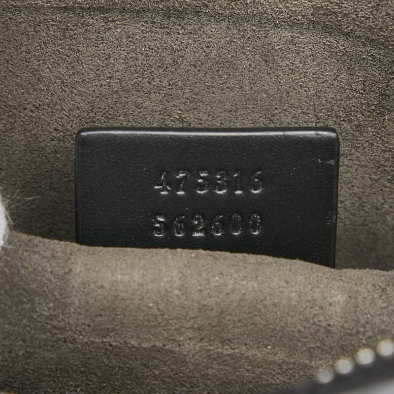 グッチ シェリーライン グッチシマ クラッチバッグ セカンドバッグ 475316 ブラック マルチカラー レザー キャンバス メンズ GUCCI 【中古】