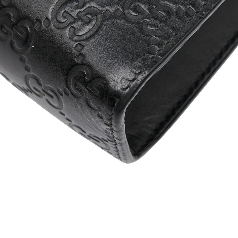 グッチ シェリーライン グッチシマ クラッチバッグ セカンドバッグ 475316 ブラック マルチカラー レザー キャンバス メンズ GUCCI 【中古】