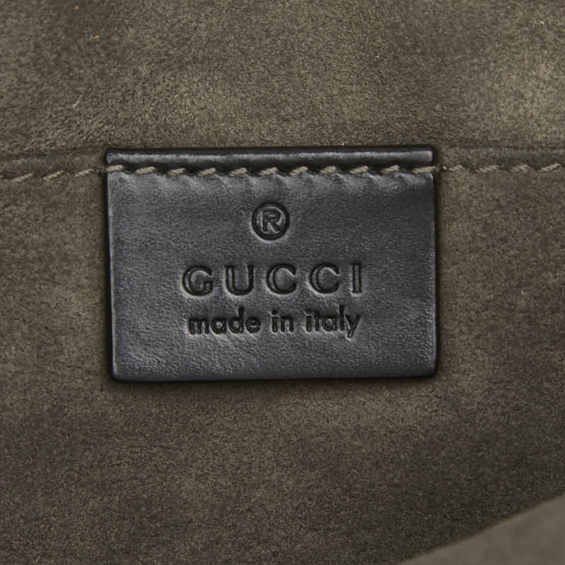 グッチ シェリーライン グッチシマ クラッチバッグ セカンドバッグ 475316 ブラック マルチカラー レザー キャンバス メンズ GUCCI 【中古】