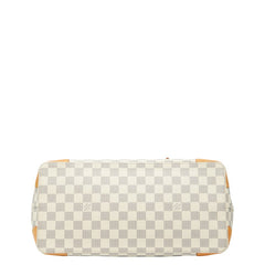 ルイ ヴィトン ダミエ アズール ハムステッドMM トートバッグ ショルダーバッグ N51206 ホワイト PVC レザー レディース LOUIS VUITTON 【中古】