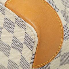 ルイ ヴィトン ダミエ アズール ハムステッドMM トートバッグ ショルダーバッグ N51206 ホワイト PVC レザー レディース LOUIS VUITTON 【中古】