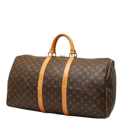 ルイ ヴィトン モノグラム キーポル55 ボストンバッグ トラベルバッグ M41424 ブラウン PVC レザー レディース LOUIS VUITTON 【中古】