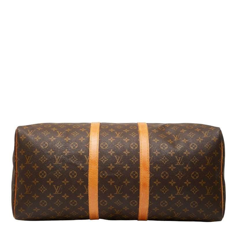 ルイ ヴィトン モノグラム キーポル55 ボストンバッグ トラベルバッグ M41424 ブラウン PVC レザー レディース LOUIS VUITTON 【中古】