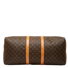 ルイ ヴィトン モノグラム キーポル55 ボストンバッグ トラベルバッグ M41424 ブラウン PVC レザー レディース LOUIS VUITTON 【中古】
