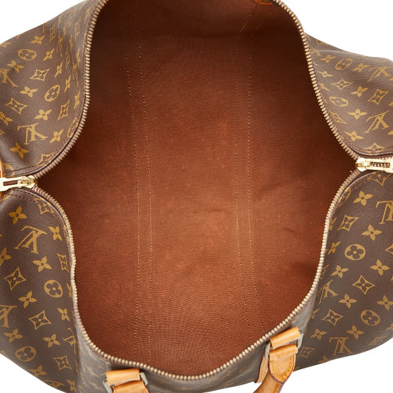 ルイ ヴィトン モノグラム キーポル55 ボストンバッグ トラベルバッグ M41424 ブラウン PVC レザー レディース LOUIS VUITTON 【中古】