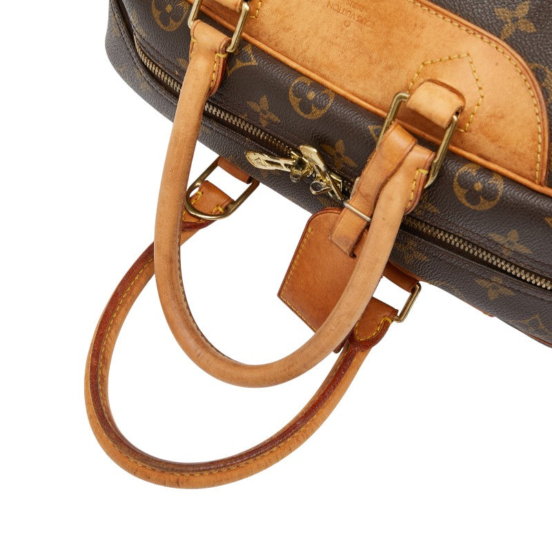 ルイ ヴィトン モノグラム ドーヴィル ハンドバッグ M47270 ブラウン PVC レザー レディース LOUIS VUITTON 【中古】