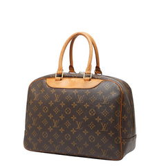 ルイ ヴィトン モノグラム ドーヴィル ハンドバッグ M47270 ブラウン PVC レザー レディース LOUIS VUITTON 【中古】