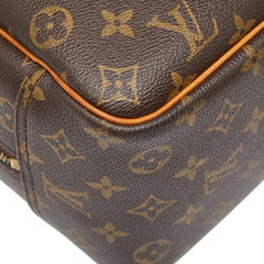 ルイ ヴィトン モノグラム ドーヴィル ハンドバッグ M47270 ブラウン PVC レザー レディース LOUIS VUITTON 【中古】
