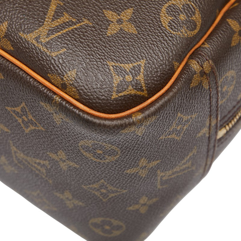 ルイ ヴィトン モノグラム ドーヴィル ハンドバッグ M47270 ブラウン PVC レザー レディース LOUIS VUITTON 【中古】