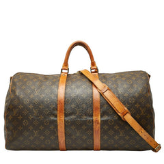 ルイ ヴィトン モノグラム キーポル バンドリエール 60 ボストンバッグ ショルダーバッグ 2WAY M41412 ブラウン PVC レザー レディース LOUIS VUITTON 【中古】