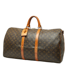 ルイ ヴィトン モノグラム キーポル バンドリエール 60 ボストンバッグ ショルダーバッグ 2WAY M41412 ブラウン PVC レザー レディース LOUIS VUITTON 【中古】