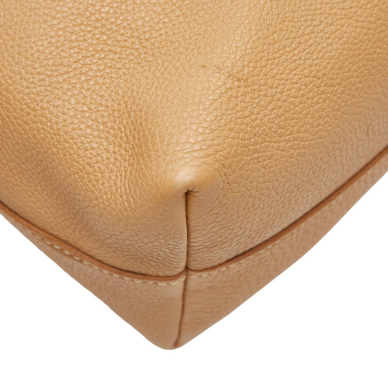 プラダ ハンドバッグ BN1713 ベージュ レザー レディース PRADA 【中古】