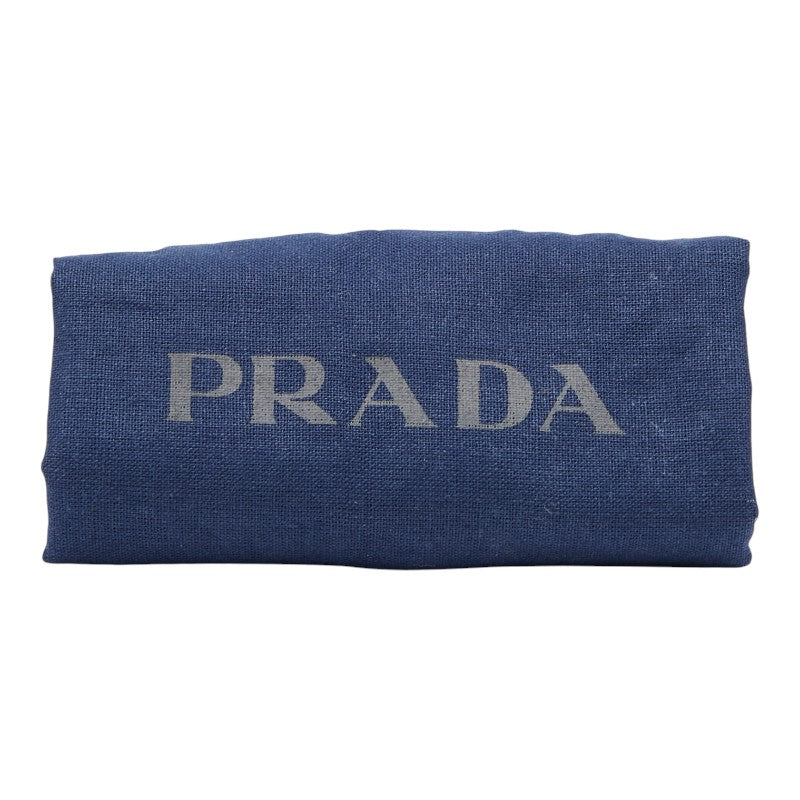 プラダ ショルダーストラップ ブラウン シルバー レザー レディース PRADA 【中古】