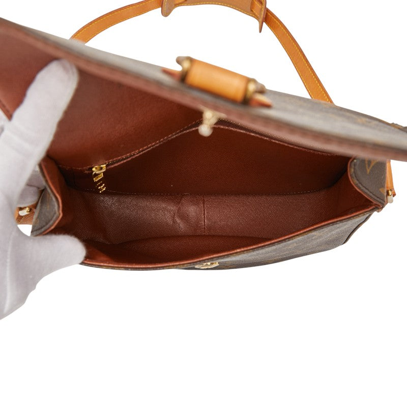 ルイ ヴィトン モノグラム サンクルー24 斜め掛け ショルダーバッグ M51242 ブラウン PVC レザー レディース LOUIS VUITTON 【中古】