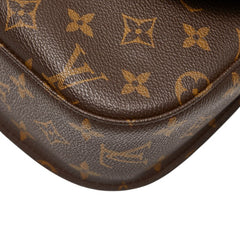 ルイ ヴィトン モノグラム サンクルー24 斜め掛け ショルダーバッグ M51242 ブラウン PVC レザー レディース LOUIS VUITTON 【中古】