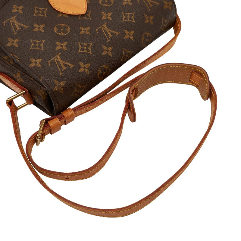 ルイ ヴィトン モノグラム サンクルー24 斜め掛け ショルダーバッグ M51242 ブラウン PVC レザー レディース LOUIS VUITTON 【中古】